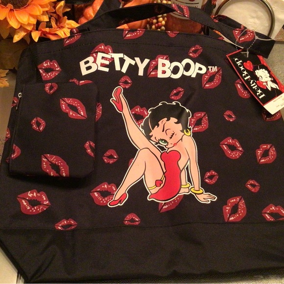 Betty Boop tote with matching coin purse - Picture 3 of 4